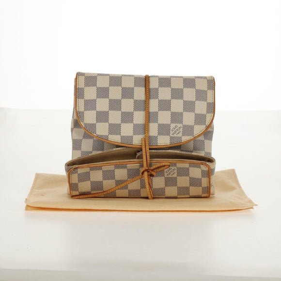 LOUIS VUITTON Damier Azur Trousse Bijoux Priable Pouch N41421 LV Auth 150695V