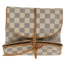 LOUIS VUITTON Damier Azur Trousse Bijoux Priable Pouch N41421 LV Auth 150695V-13