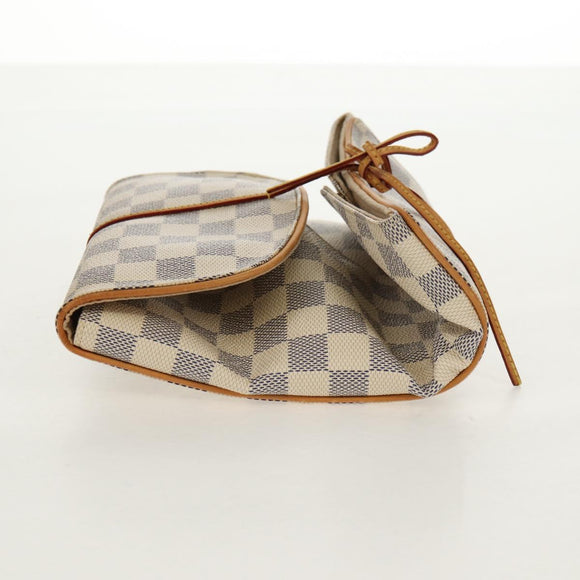 LOUIS VUITTON Damier Azur Trousse Bijoux Priable Pouch N41421 LV Auth 150695V