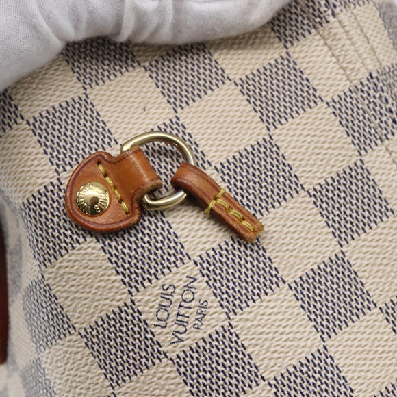 LOUIS VUITTON Damier Azur Neverfull MM Tote Bag N41605 LV Auth 150697