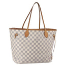 LOUIS VUITTON Damier Azur Neverfull MM Tote Bag N41605 LV Auth 150697-1