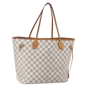 LOUIS VUITTON Damier Azur Neverfull MM Tote Bag N41605 LV Auth 150697