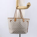 LOUIS VUITTON Damier Azur Neverfull MM Tote Bag N41605 LV Auth 150697-23