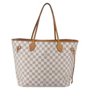 LOUIS VUITTON Damier Azur Neverfull MM Tote Bag N41605 LV Auth 150697-13