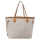 LOUIS VUITTON Damier Azur Neverfull MM Tote Bag N41605 LV Auth 150697-2