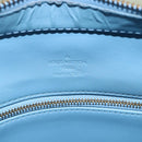 LOUIS VUITTON Monogram Vernis Houston Hand Bag Baby Blue M91005 LV Auth 150700-9
