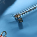 LOUIS VUITTON Monogram Vernis Houston Hand Bag Baby Blue M91005 LV Auth 150700-19