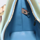 LOUIS VUITTON Monogram Vernis Houston Hand Bag Baby Blue M91005 LV Auth 150700-21