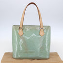 LOUIS VUITTON Monogram Vernis Houston Hand Bag Baby Blue M91005 LV Auth 150700-12
