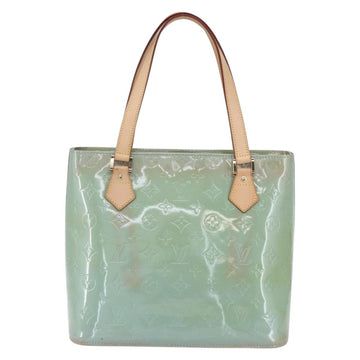 LOUIS VUITTON Monogram Vernis Houston Hand Bag Baby Blue M91005 LV Auth 150700 - 0