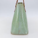 LOUIS VUITTON Monogram Vernis Houston Hand Bag Baby Blue M91005 LV Auth 150700-3