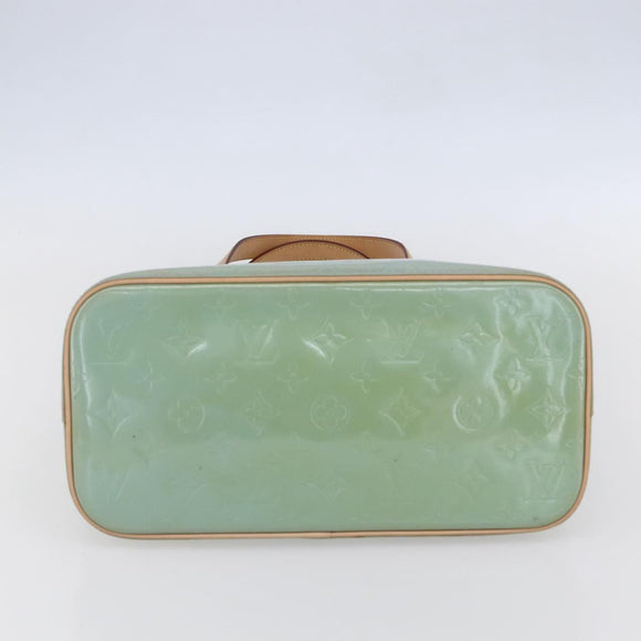 LOUIS VUITTON Monogram Vernis Houston Hand Bag Baby Blue M91005 LV Auth 150700