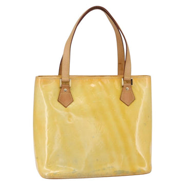 LOUIS VUITTON Monogram Vernis Houston Hand Bag Gris M91053 LV Auth 150701