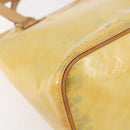 LOUIS VUITTON Monogram Vernis Houston Hand Bag Gris M91053 LV Auth 150701-14