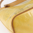 LOUIS VUITTON Monogram Vernis Houston Hand Bag Gris M91053 LV Auth 150701-16