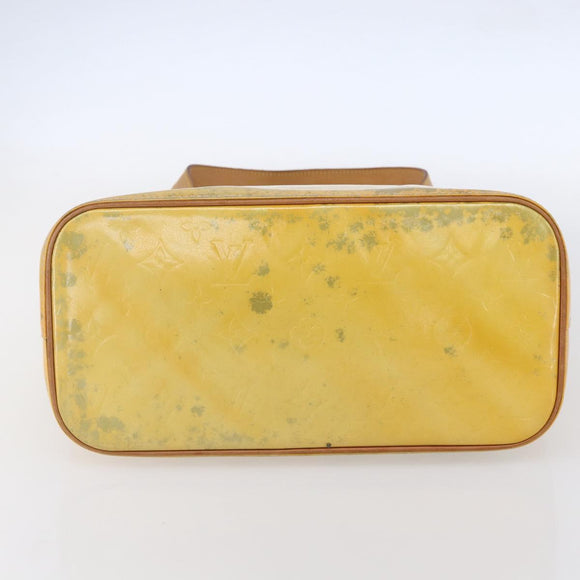 LOUIS VUITTON Monogram Vernis Houston Hand Bag Gris M91053 LV Auth 150701