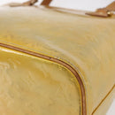 LOUIS VUITTON Monogram Vernis Houston Hand Bag Gris M91053 LV Auth 150702-15