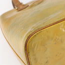 LOUIS VUITTON Monogram Vernis Houston Hand Bag Gris M91053 LV Auth 150702-16