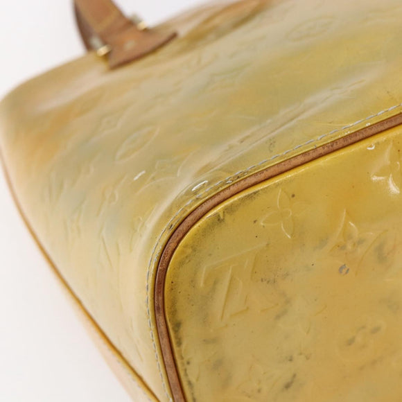 LOUIS VUITTON Monogram Vernis Houston Hand Bag Gris M91053 LV Auth 150702