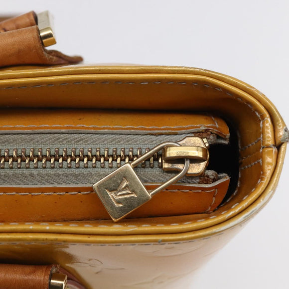 LOUIS VUITTON Monogram Vernis Houston Hand Bag Gris M91053 LV Auth 150702