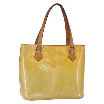 LOUIS VUITTON Monogram Vernis Houston Hand Bag Gris M91053 LV Auth 150702