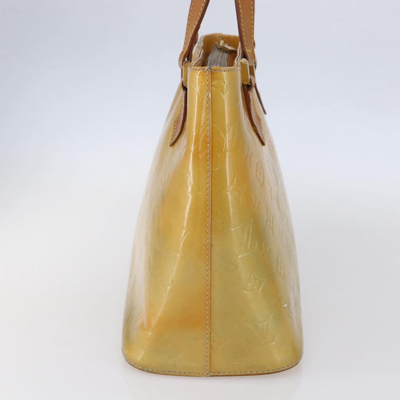 LOUIS VUITTON Monogram Vernis Houston Hand Bag Gris M91053 LV Auth 150702