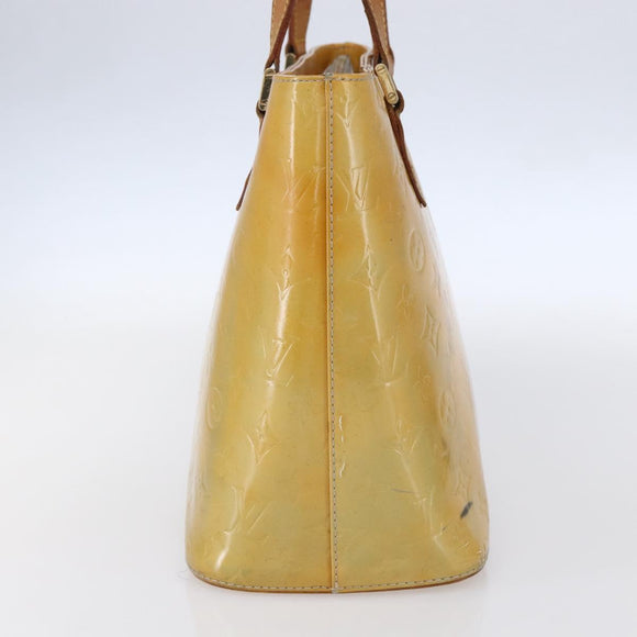 LOUIS VUITTON Monogram Vernis Houston Hand Bag Gris M91053 LV Auth 150702