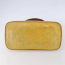 LOUIS VUITTON Monogram Vernis Houston Hand Bag Gris M91053 LV Auth 150702-5