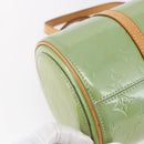 LOUIS VUITTON Monogram Vernis Bedford Hand Bag Baby Blue M91007 LV Auth 150704-16