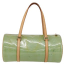 LOUIS VUITTON Monogram Vernis Bedford Hand Bag Baby Blue M91007 LV Auth 150704-13