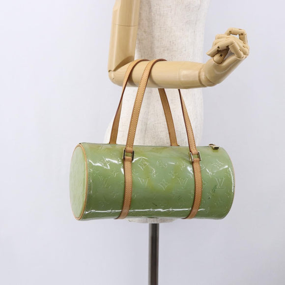 LOUIS VUITTON Monogram Vernis Bedford Hand Bag Baby Blue M91007 LV Auth 150704