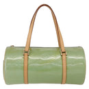 LOUIS VUITTON Monogram Vernis Bedford Hand Bag Baby Blue M91007 LV Auth 150704-2