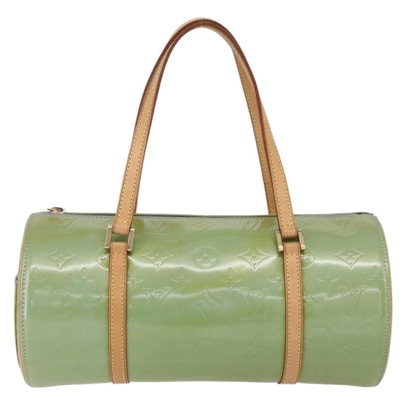 LOUIS VUITTON Monogram Vernis Bedford Hand Bag Baby Blue M91007 LV Auth 150704