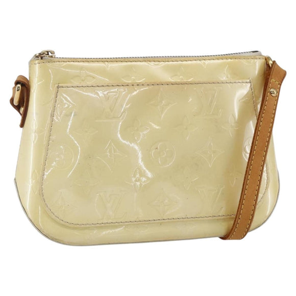 LOUIS VUITTON Monogram Vernis Minna Street Bag Noisette M91508 LV Auth 150706