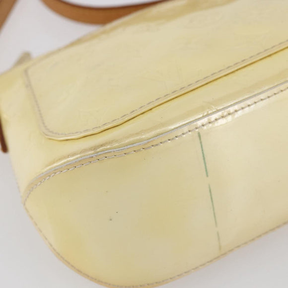 LOUIS VUITTON Monogram Vernis Minna Street Bag Noisette M91508 LV Auth 150706