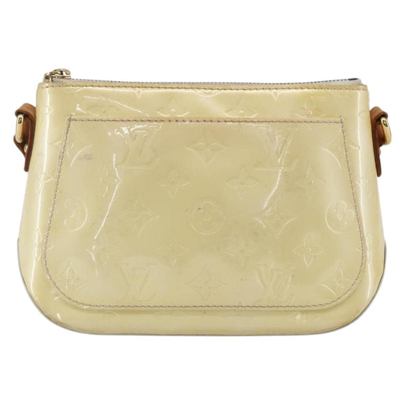 LOUIS VUITTON Monogram Vernis Minna Street Bag Noisette M91508 LV Auth 150706