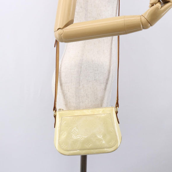 LOUIS VUITTON Monogram Vernis Minna Street Bag Noisette M91508 LV Auth 150706