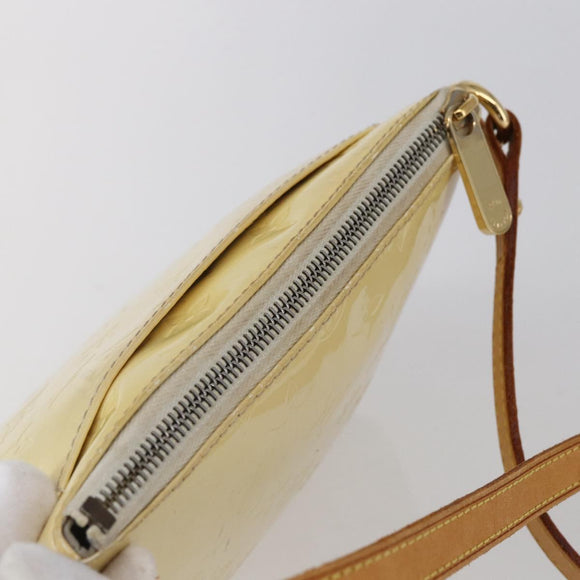 LOUIS VUITTON Monogram Vernis Minna Street Bag Noisette M91508 LV Auth 150706