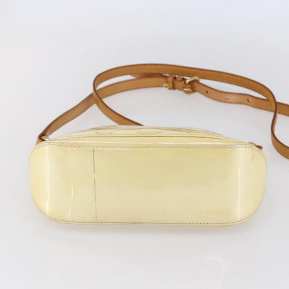 LOUIS VUITTON Monogram Vernis Minna Street Bag Noisette M91508 LV Auth 150706