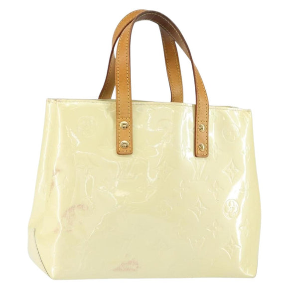 LOUIS VUITTON Monogram Vernis Reade PM Hand Bag Perle M91336 LV Auth 150707