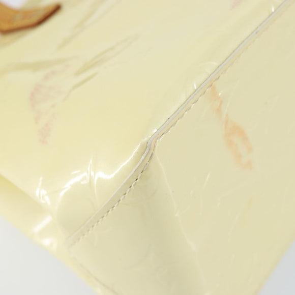 LOUIS VUITTON Monogram Vernis Reade PM Hand Bag Perle M91336 LV Auth 150707