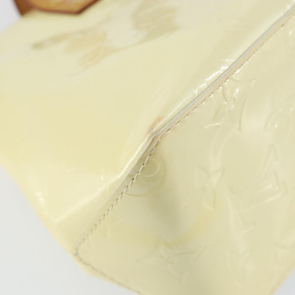 LOUIS VUITTON Monogram Vernis Reade PM Hand Bag Perle M91336 LV Auth 150707