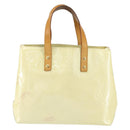 LOUIS VUITTON Monogram Vernis Reade PM Hand Bag Perle M91336 LV Auth 150707-13