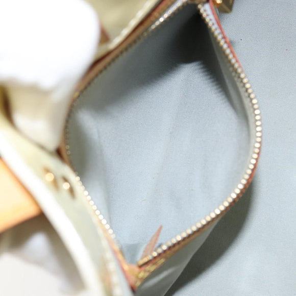 LOUIS VUITTON Monogram Vernis Reade PM Hand Bag Perle M91336 LV Auth 150707