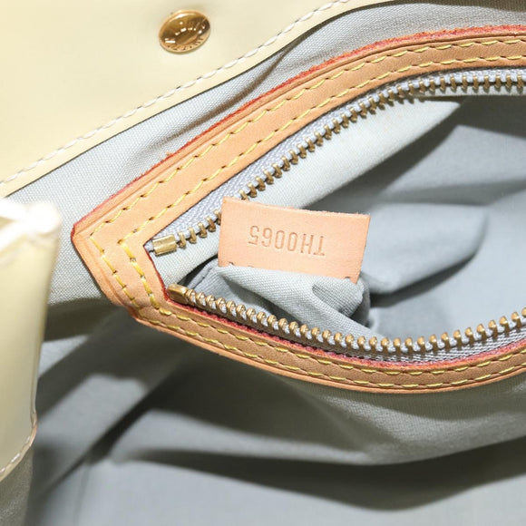 LOUIS VUITTON Monogram Vernis Reade PM Hand Bag Perle M91336 LV Auth 150707