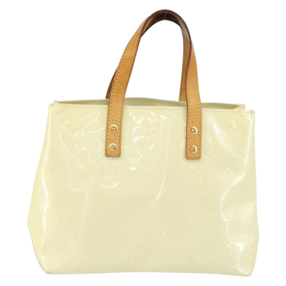LOUIS VUITTON Monogram Vernis Reade PM Hand Bag Perle M91336 LV Auth 150707