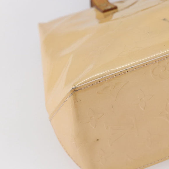 LOUIS VUITTON Monogram Vernis Reade PM Bag Marshmallow Pink M91306 Auth 150708