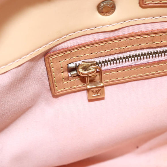 LOUIS VUITTON Monogram Vernis Reade PM Bag Marshmallow Pink M91306 Auth 150708