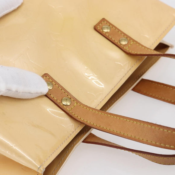 LOUIS VUITTON Monogram Vernis Reade PM Bag Marshmallow Pink M91306 Auth 150708