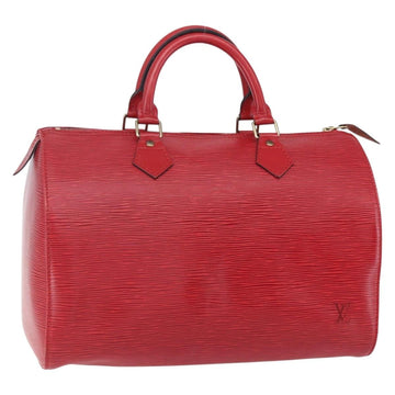 LOUIS VUITTON Epi Speedy 30 Hand Bag Castilian Red M43007 LV Auth 150715